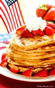 1 serving (405 g) 55 Plus Strawberry Pancakes