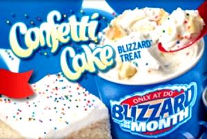 1 serving (408 g) Confetti Cake Blizzard (Medium)