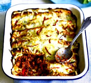 1 serving (417 g) Pork Chorizo Enchiladas