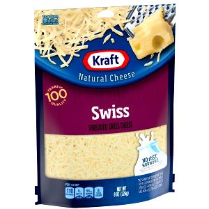 1 serving (42 g) Shredded Swiss Cheese