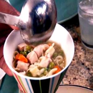 1 serving (5 oz) Mama Mia Chicken Soup