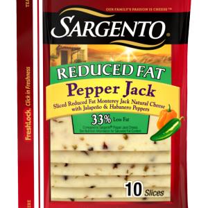 1 Serving 50% Reduced Fat Pepper Jack Cheese