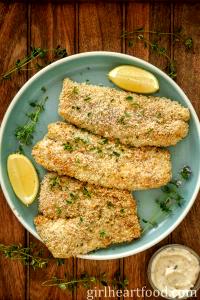 1 serving (500 g) 55 Plus Panko-Breaded Cod Platter