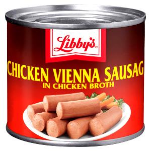 1 serving (53 g) Chicken Vienna Sausage in Chicken Stock