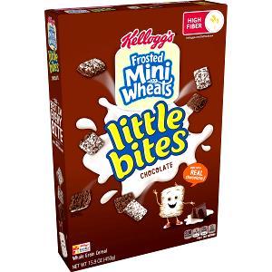 1 serving (55 g) Chocolate Whole Grain Lightly Sweetened Frosted Mni-Wheats Little Bites Cereal