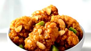 1 serving (5.5 oz) Crispy Almond Chicken Breast