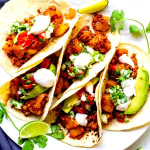 1 serving (5.8 oz) Vegetarian Chorizo Breakfast Taco (1500)