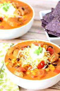 1 serving (6 oz) Baja Chicken Enchilada Soup