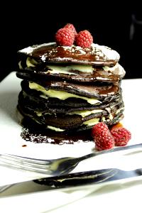 1 serving (6 oz) Chocolate Pancake with Citrus Mascarpone (1200)