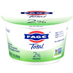 1 serving (6 oz) Greek Strained Yogurt Plain 4% Milkfat