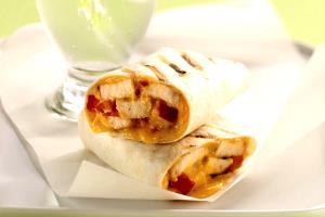 1 serving (6 oz) Grilled Chicken Tortilla Roll (No Sauce)