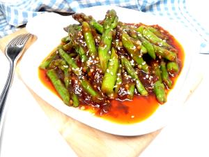 1 serving (6 oz) Sichuan - Style Asparagus (Small)