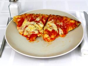 1 Serving 6 Servings Per 29.25 Oz Package Cheese Pizza (Rising Crust, Frozen, Cooked)
