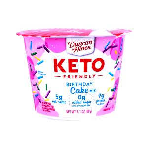 1 serving (60 g) Keto Friendly Birthday Cake Mix