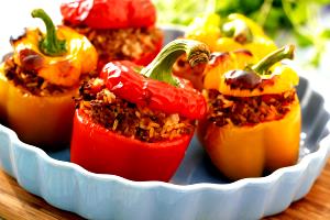 1 serving (643 g) Southwestern Stuffed Peppers