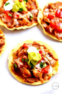 1 serving (6.5 oz) Chicken Tostada