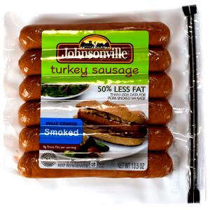 1 serving (66 g) Fully Cooked Turkey Smoked Bratwurst (50% Less Fat)