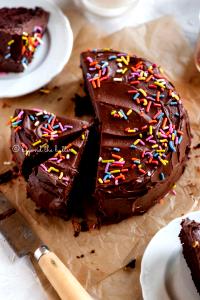 1 serving (6.8 oz) Chocolate Layer Cake