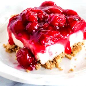 1 serving (69 g) Cherry Cheesecake No Bake Dessert Mix