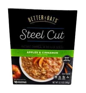 1 serving (7.2 oz) Apple Cinnamon Steel Cut Oats (1500)