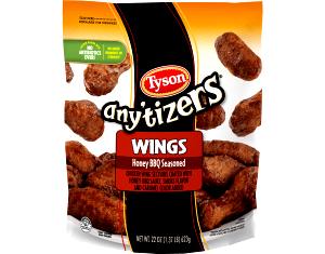 1 serving (75 g) Honey BBQ Wings (Party Size)