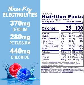 1 serving (8 oz) Blue Raspberry