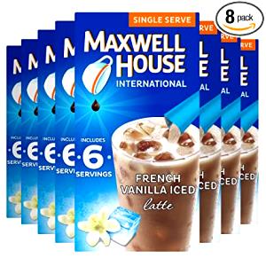 1 serving (8 oz) French Vanilla Iced Latte