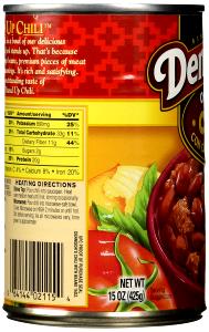 1 serving (8 oz) Original Chili (Regular)