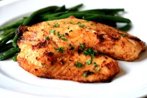 1 serving (8 oz) Pan Grilled Tilapia