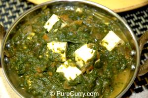 1 serving (8 oz) Saag Paneer