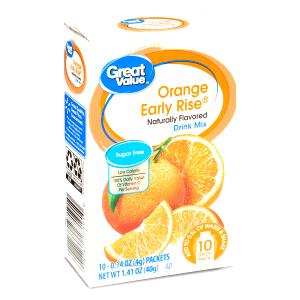 1 serving (8 oz) Sugar Free Orange Early Rise Drink Mix