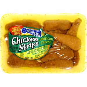 1 serving (80 g) Redi-Serve Chicken Strips with American Cheese