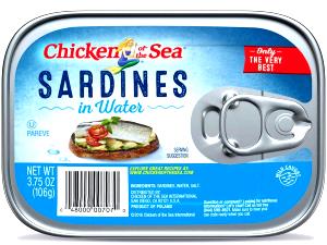 1 serving (82 g) Sardines in Water