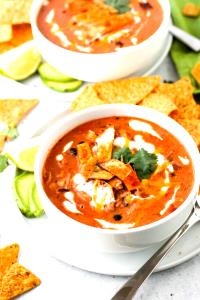 1 serving (8.5 oz) Tortilla Soup with Corn Strips