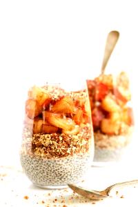 1 serving (8.7 oz) Peach and Almond Parfait (1500)
