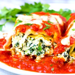 1 serving (8.7 oz) Spinach Lasagna Roll-Up (1200)