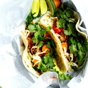 1 serving (9 oz) Turkey Tacos & Queso Blanco