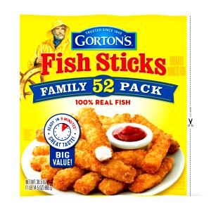 1 serving (95 g) Crunchy Fish Sticks (Family Pack)