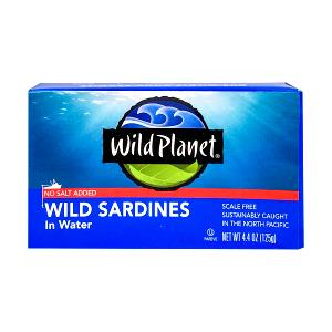 1 serving (95 g) Wild Sardines in Water No Salt Added