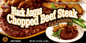 1 serving (9.7 g) Angus Chopped Steak