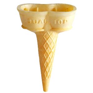 1 serving (9.77 oz) Chocolate Cake Cone (2 Scoop)