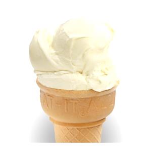 1 serving (9.77 oz) Vanilla Cake Cone (2 Scoop)