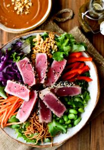 1 Serving Ahi Crunchy Salad - Special Request No Dressing
