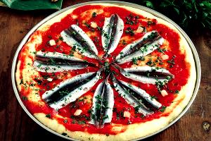 1 Serving Anchovies İn 2-3 Topping Medium Pizza