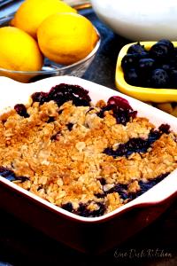 1 Serving Apple Blueberry Cobbler