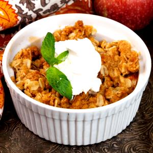 1 Serving Apple Crisp Mix, Prepared W/ Butter