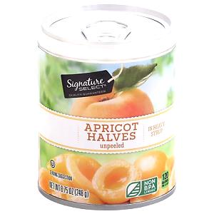 1 Serving Apricot Halves In Heavy Syrup