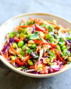 1 Serving Asian Slaw W/ Spicy Peanut Sauce