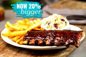 1 serving Baby Back Ribs (Half Rack)