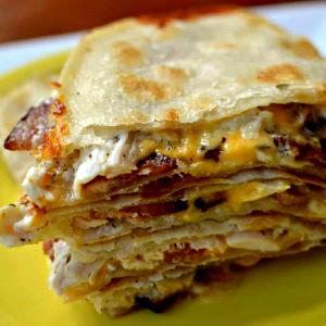 1 serving Bacon Chicken Ranch Quesadilla